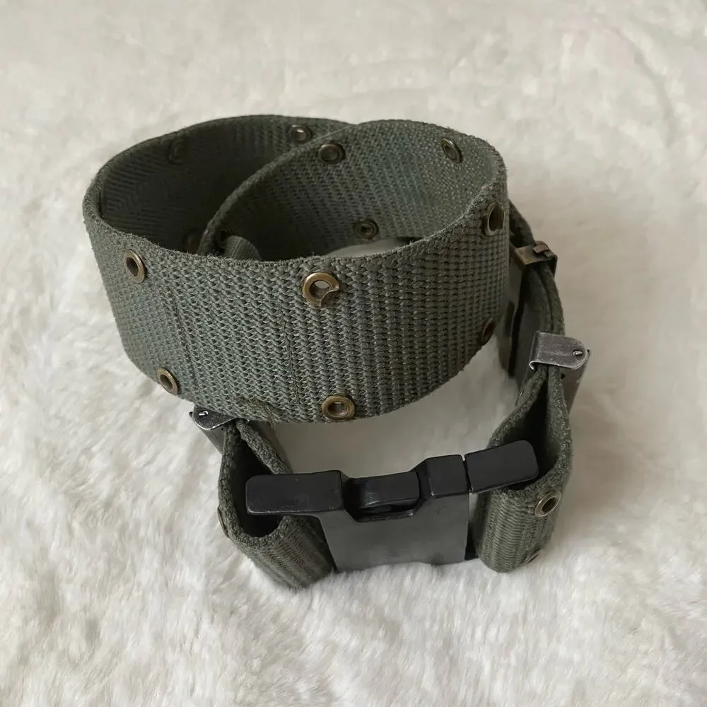Vintage Army Green Military Belt